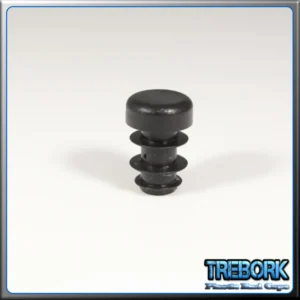 10mm black round end caps 1 - Trebork