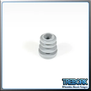 12mm grey round end caps 3 - Trebork