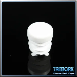 16mm white round end caps 2 - Trebork