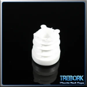 16mm white round end caps 3 - Trebork