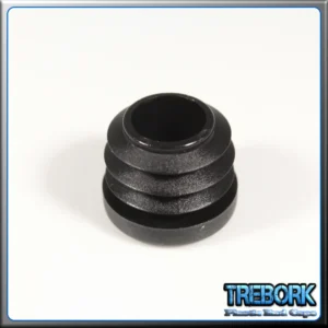19mm black round end caps 2 - Trebork