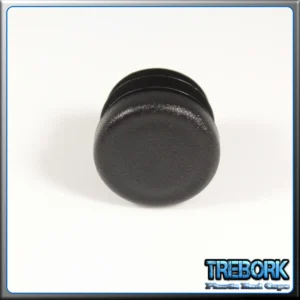 19mm black round end caps 3 - Trebork