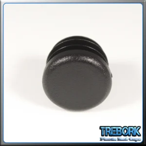 22mm black round end caps 4 - Trebork
