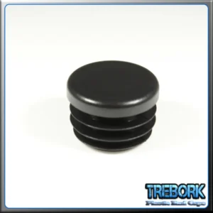 25mm black round end caps 1 - Trebork