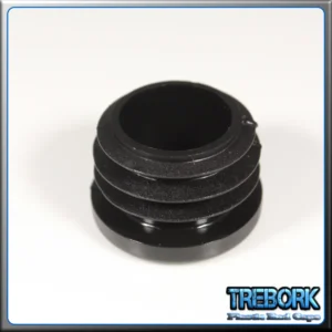 25mm black round end caps 2 - Trebork