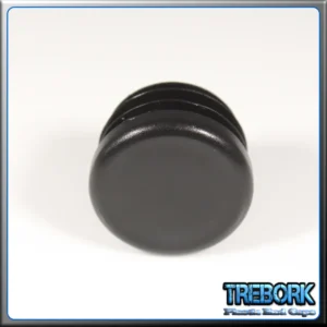 25mm black round end caps 3 - Trebork