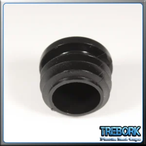 25mm black round end caps 4 - Trebork