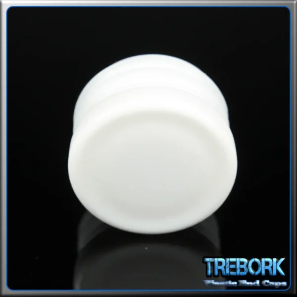 28mm white round end caps 3 - Trebork