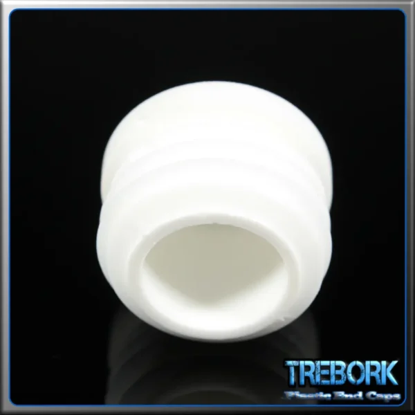 28mm white round end caps 4 - Trebork