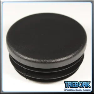 45mm black round end caps 1 - Trebork