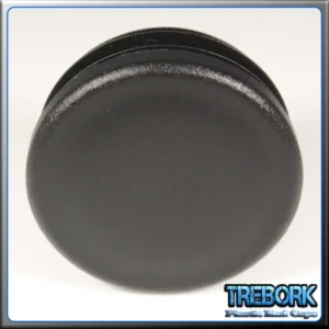 45mm black round end caps 3 - Trebork