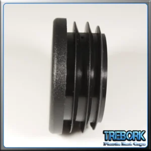 45mm black round end caps 5 - Trebork