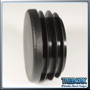45mm black round end caps 6 - Trebork