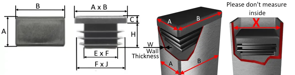rectangular end caps2 - Trebork